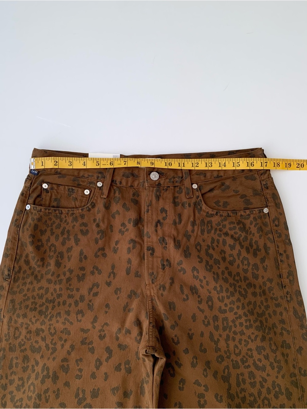 Citizens of Humanity Leopard Print Miro Long low-slung Relaxed Jeans women’s 31 - Picture 8 of 16